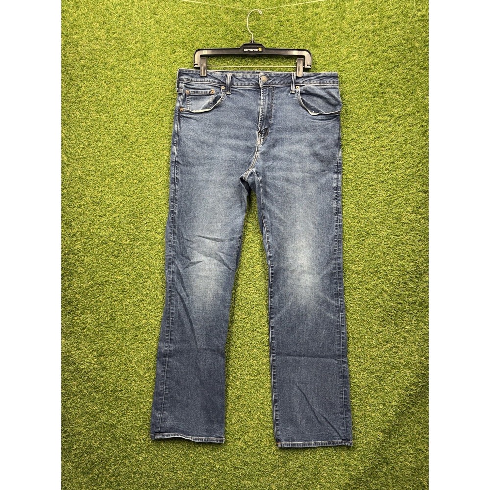 American Eagle Classic Boot Jeans Mens 38x36 Extreme Flex Dark Stretch Denim